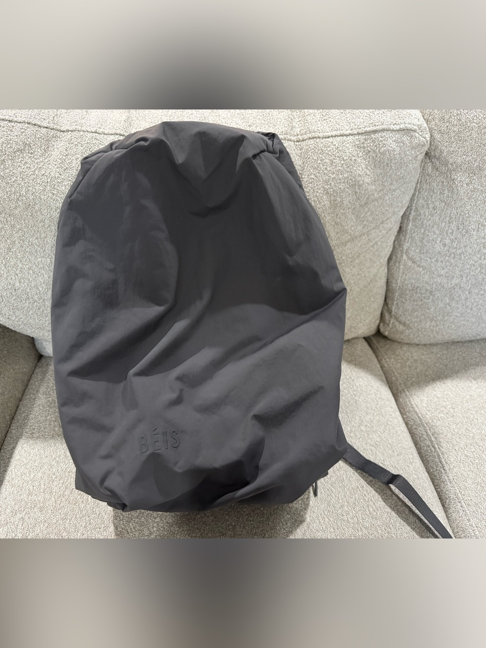 BEIS Air Backpack in Charcoal EUC - Picture 2 of 6